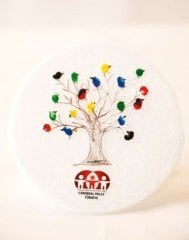 2'li Çocuk Çizimli Keçe Bardak Altlığı