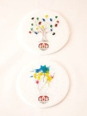 2'li Çocuk Çizimli Keçe Bardak Altlığı