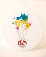 2'li Çocuk Çizimli Keçe Bardak Altlığı