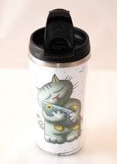 Kedi - Çelik Termos Mug