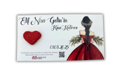 Kına Hatırası Tohum Kartı