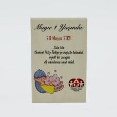 Doğum Günü Ahşap Magnet 1