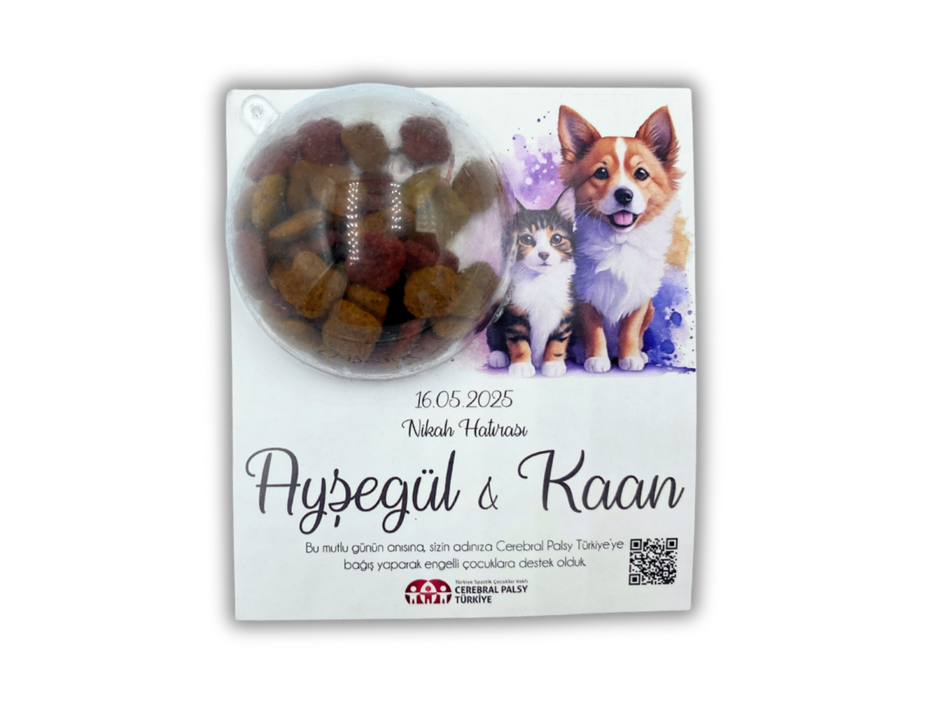 Kedi Maması Nikah Kartı