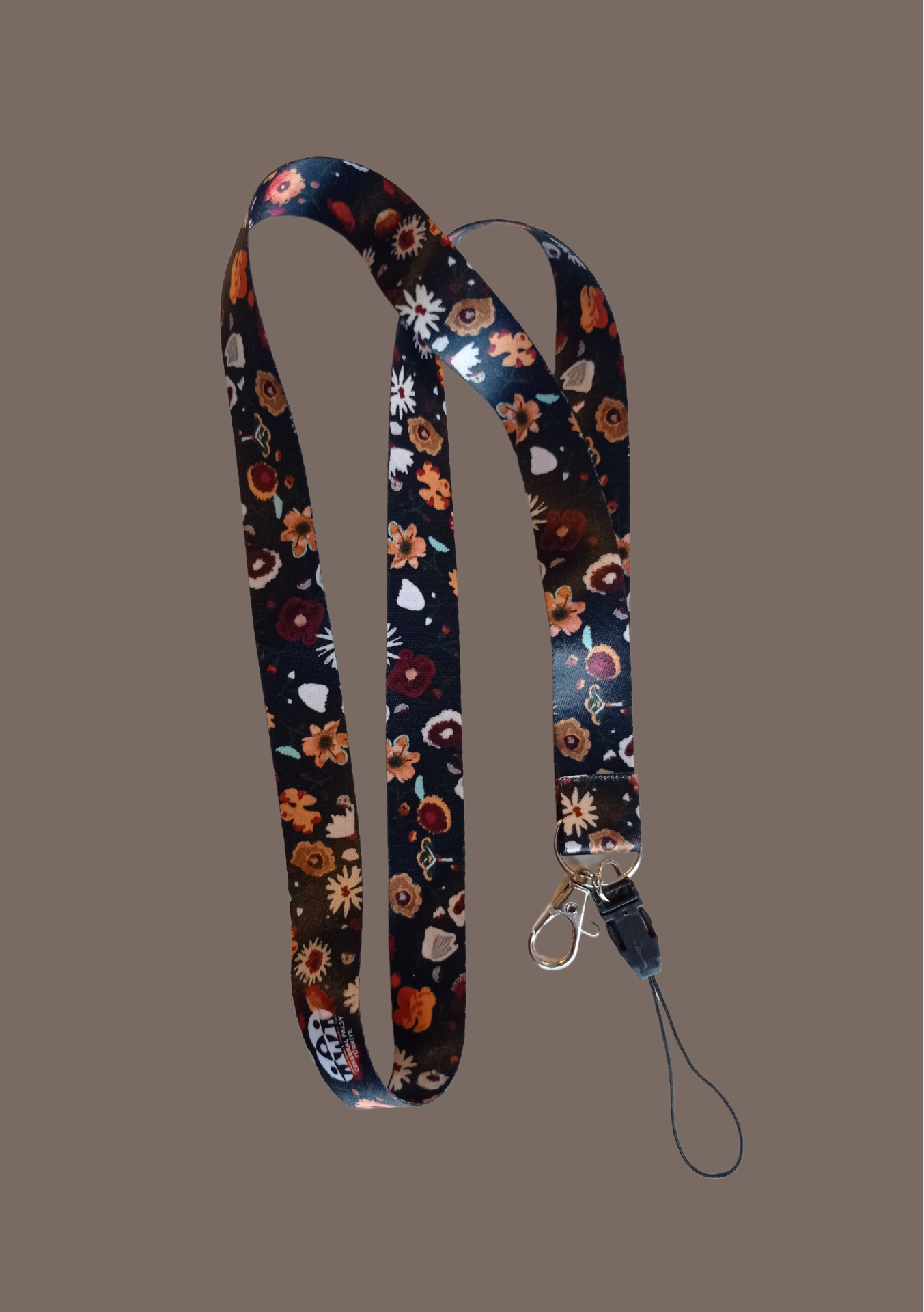 Çiçekli Yaka Kartı İpi