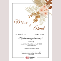 Nikah Davetiyesi 5