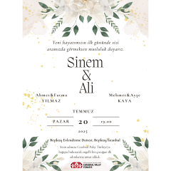 Nikah Davetiyesi 6