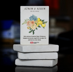 Taş Nikah Magneti - Limon Çiçeği